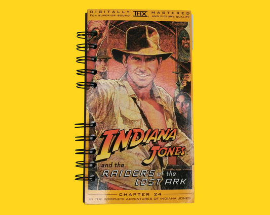 Indiana Jones and the Raiders of the Lost Ark VHS Movie Notebook