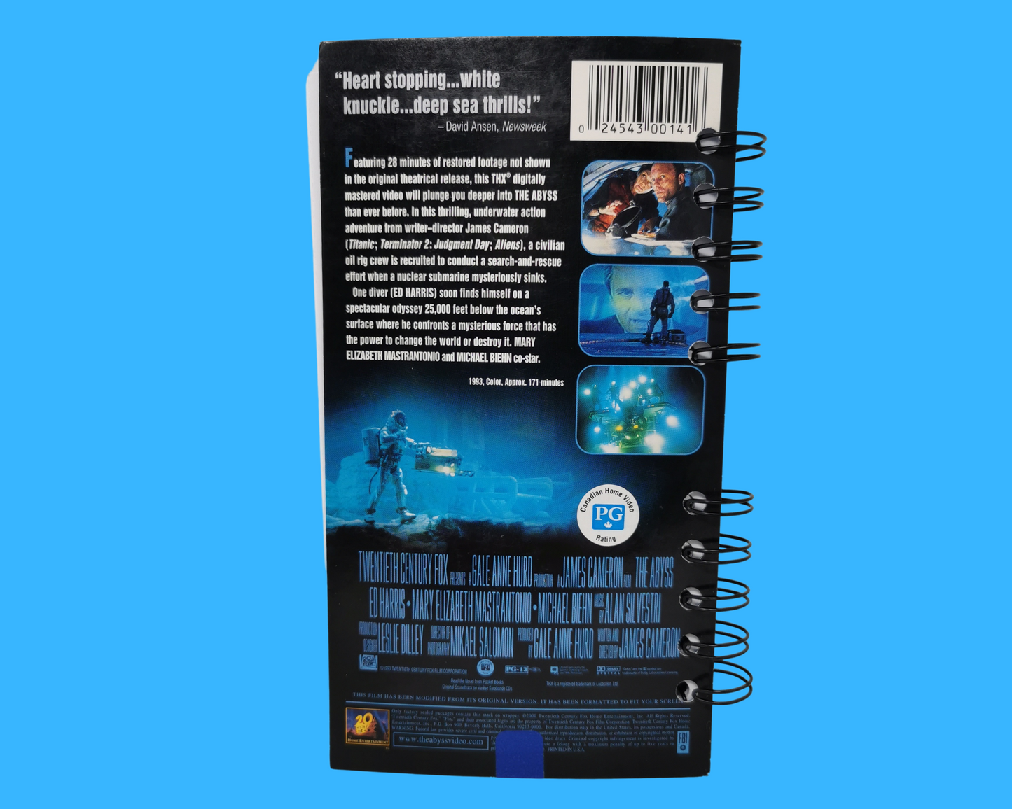 The Abyss VHS Movie Notebook