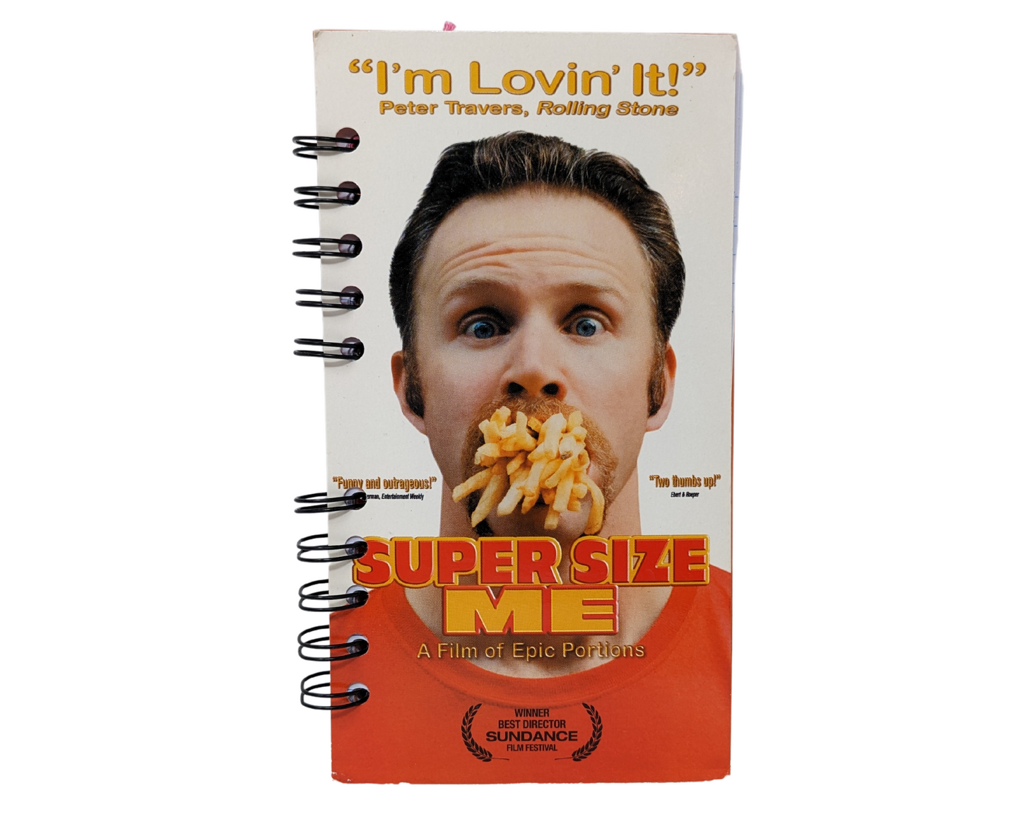 Super Size Me VHS Movie Notebook