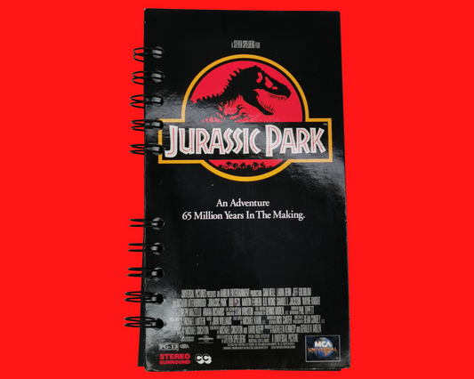 Jurassic Park VHS Movie Notebook