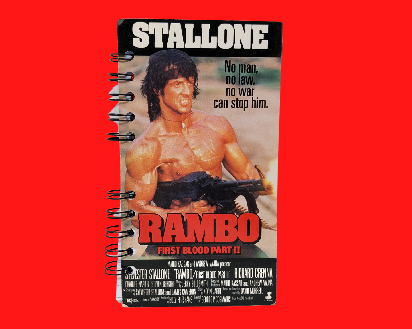 Cahier de film VHS Rambo First Blood Part II