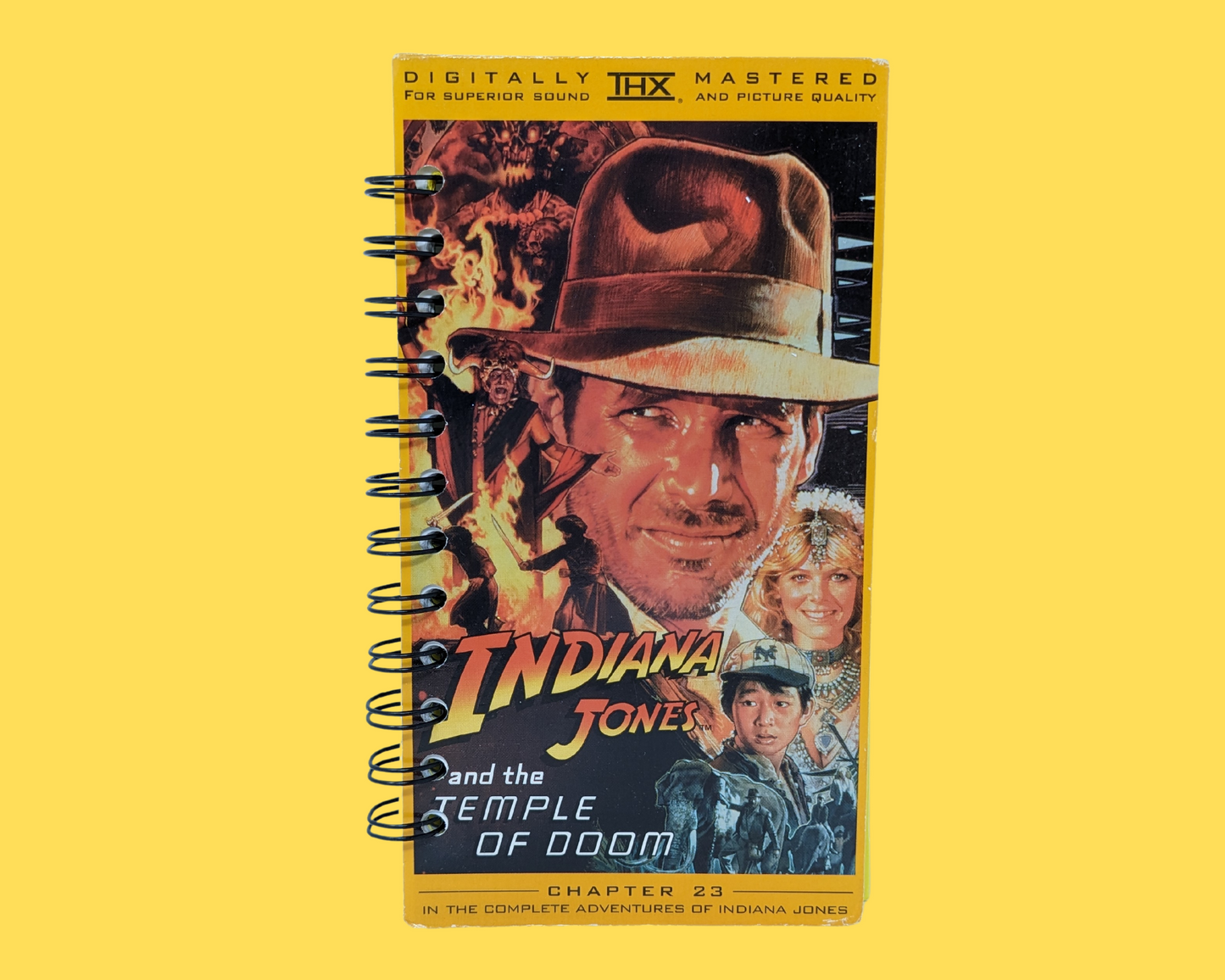 Indiana Jones and the Temple of Doom VHS Movie Notebook