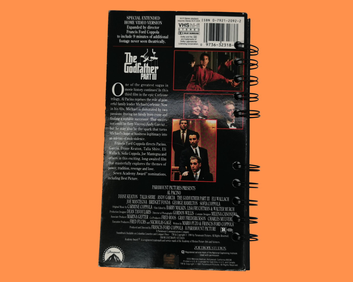 Cahier de film VHS The Godfather Part III