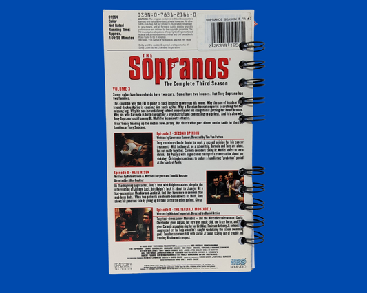 The Sopranos The Complete Third Season Volume 3 VHS Movie Notebook