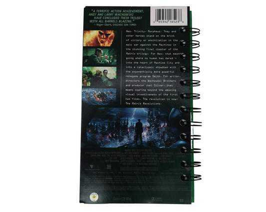 Matrix Revolutions VHS Movie Notebook
