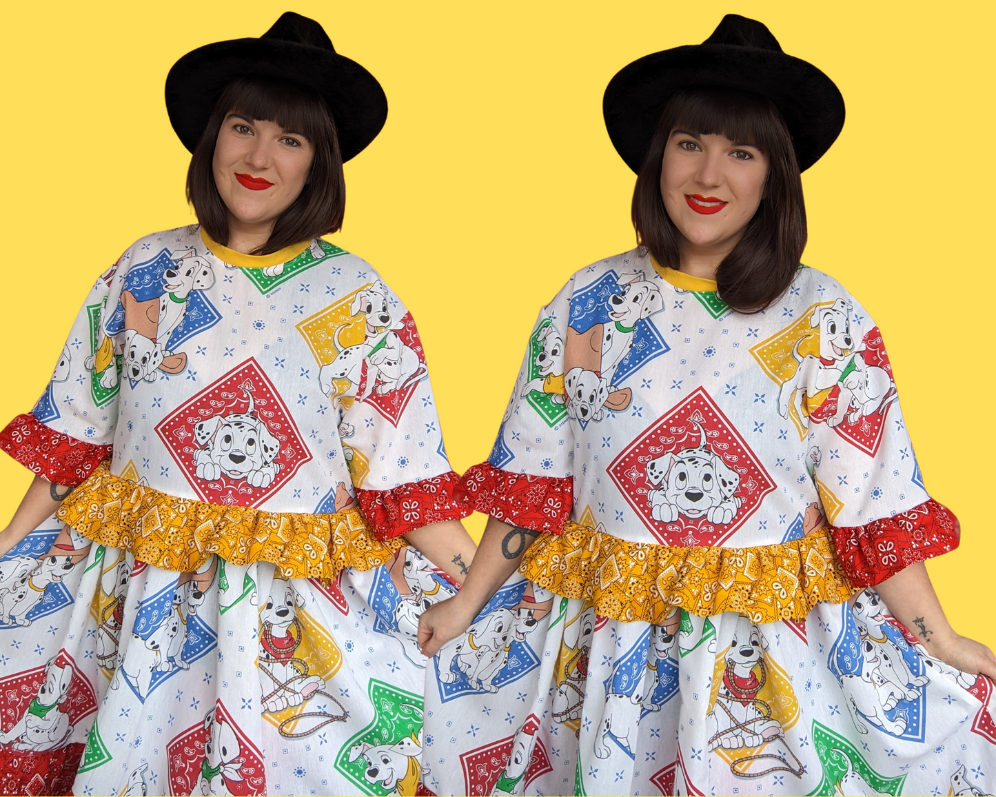 Fait à la main, robe t-shirt Pokemon drap de lit recyclé pour SML-XL