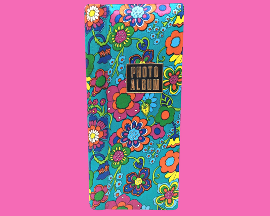 Vintage 1960's Groovy, Colourful, Floral Polaroid Photo Album