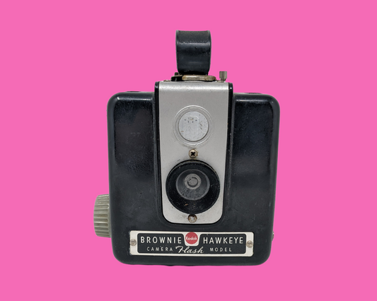 Vintage 1950's Brownie Kodak Hawkeye Camera Flash Model