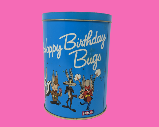 Vintage 1989 Bugs Bunny, The Looney Tunes 50th Anniversary Tin Box