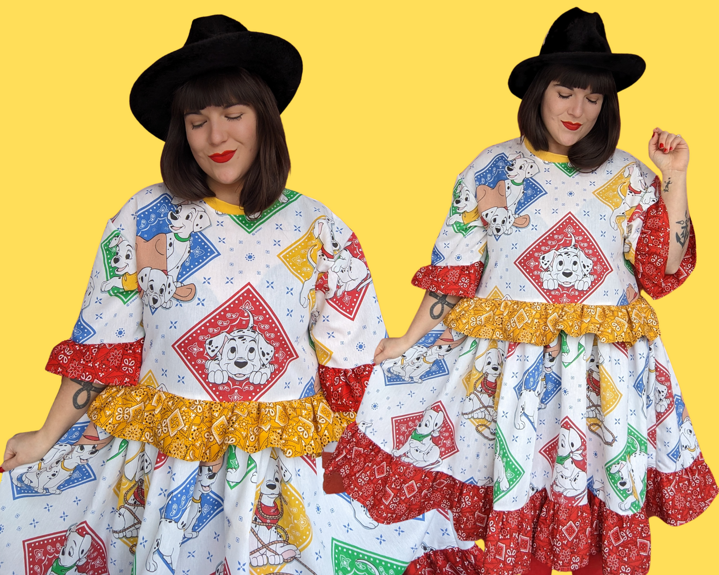 Fait à la main, robe t-shirt Pokemon drap de lit recyclé pour SML-XL