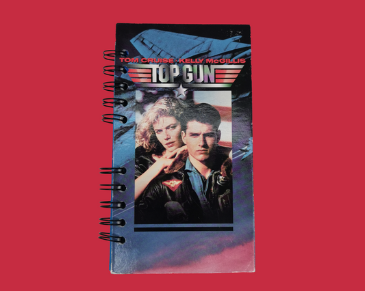 Top Gun Upcycled VHS Movie Notebook