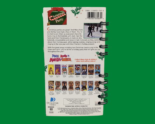 You're Invited to Mary-Kate & Ashley's Christmas Party VHS Movie Notebook