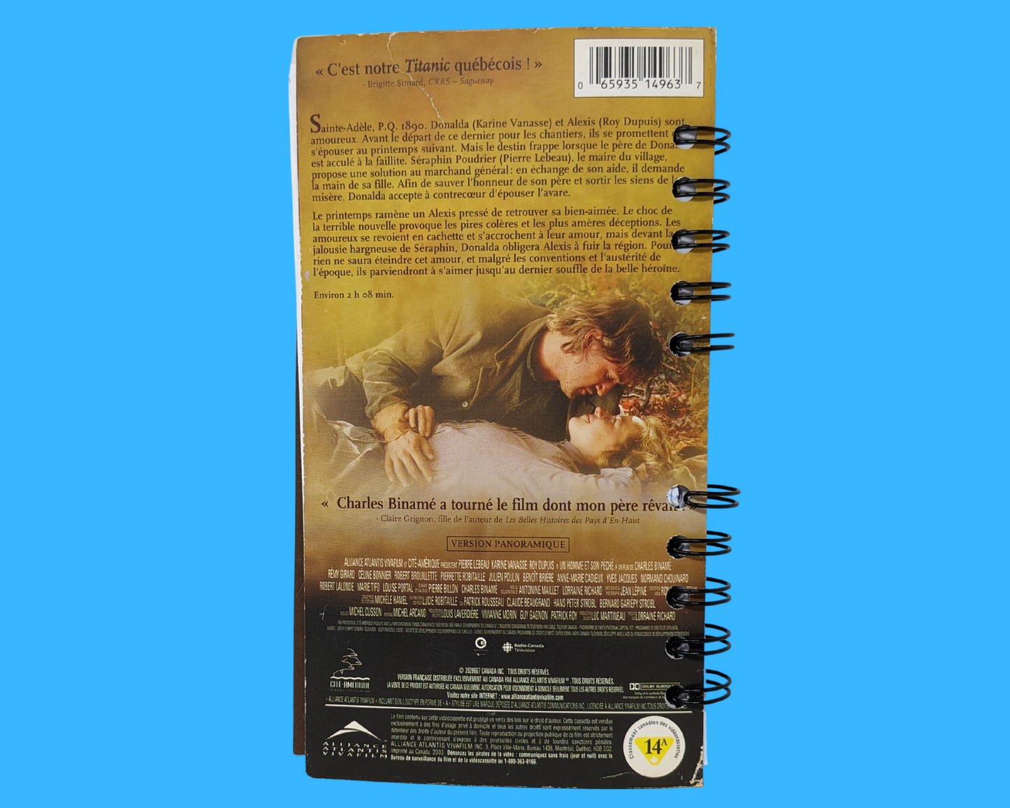 Un Homme Et Son Péché VHS Movie Notebook