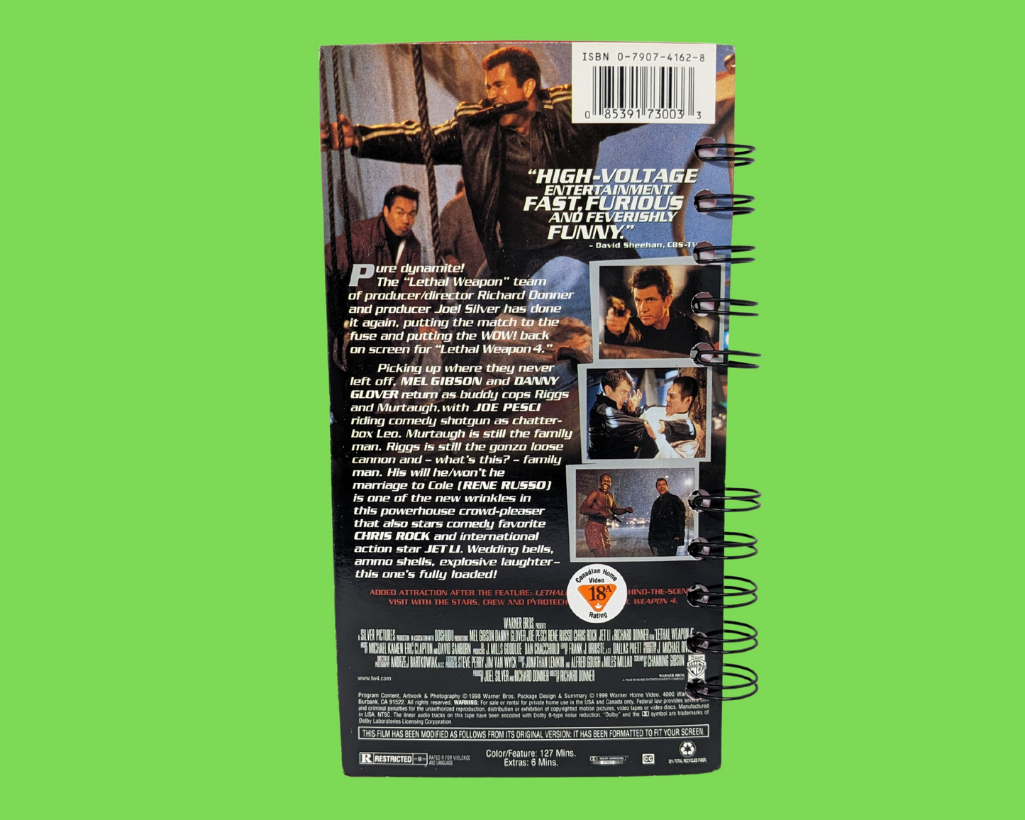 Cahier de film VHS L'Arme mortelle 3