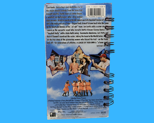 A League Of Their Own VHS Movie Notebook