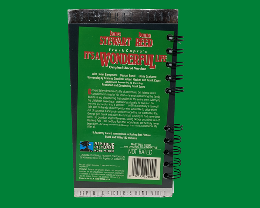 It's A Wonderful Life VHS Movie Notebook