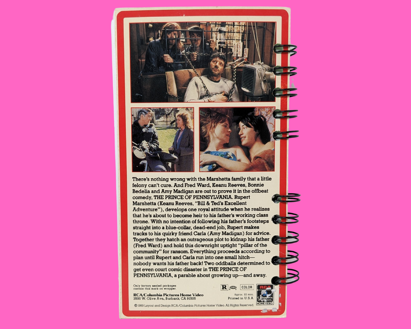 Cahier de film VHS Prince de Pennsylvanie