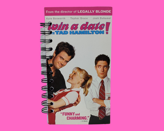 Win A Date With Tad Hamilton! VHS Movie Notebook