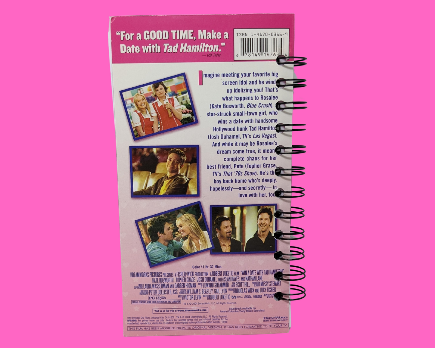 Gagnez un rendez-vous avec Tad Hamilton ! Cahier de film VHS