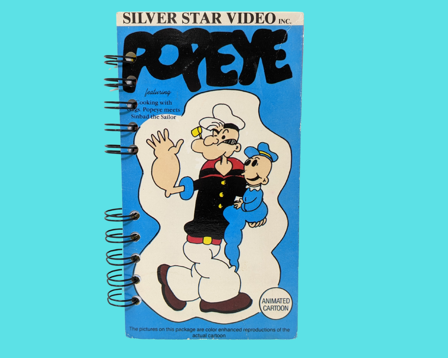 Popeye VHS Movie Notebook