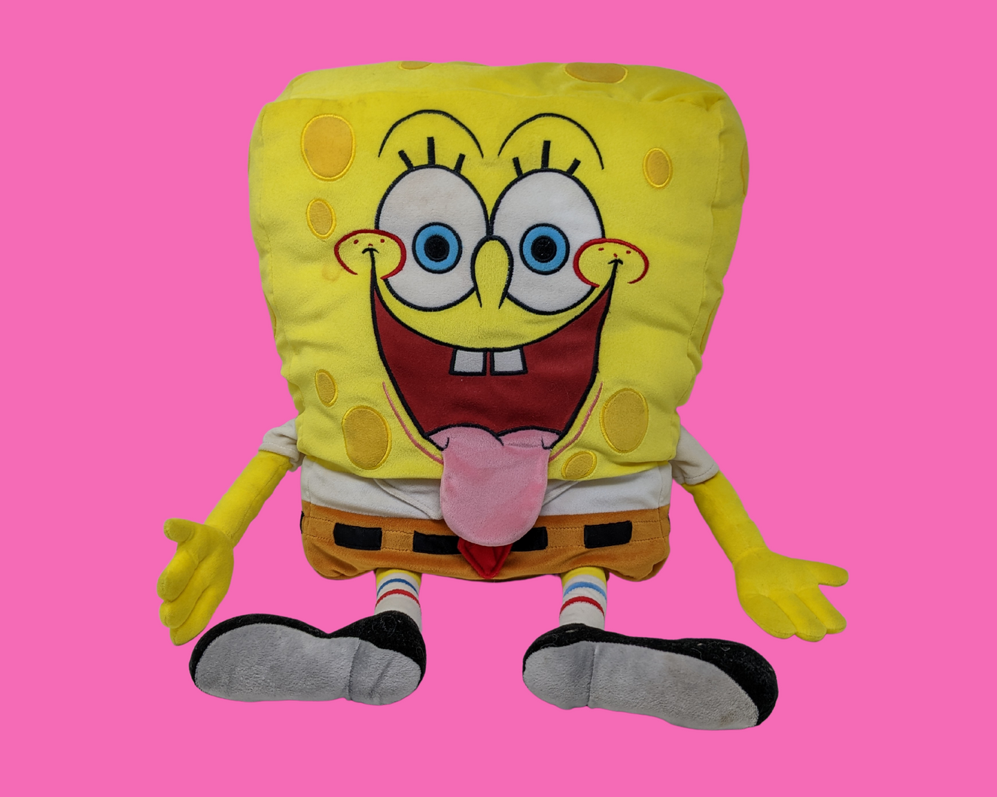 Y2K Nickelodeon Bob l'éponge Pantalon carré en peluche