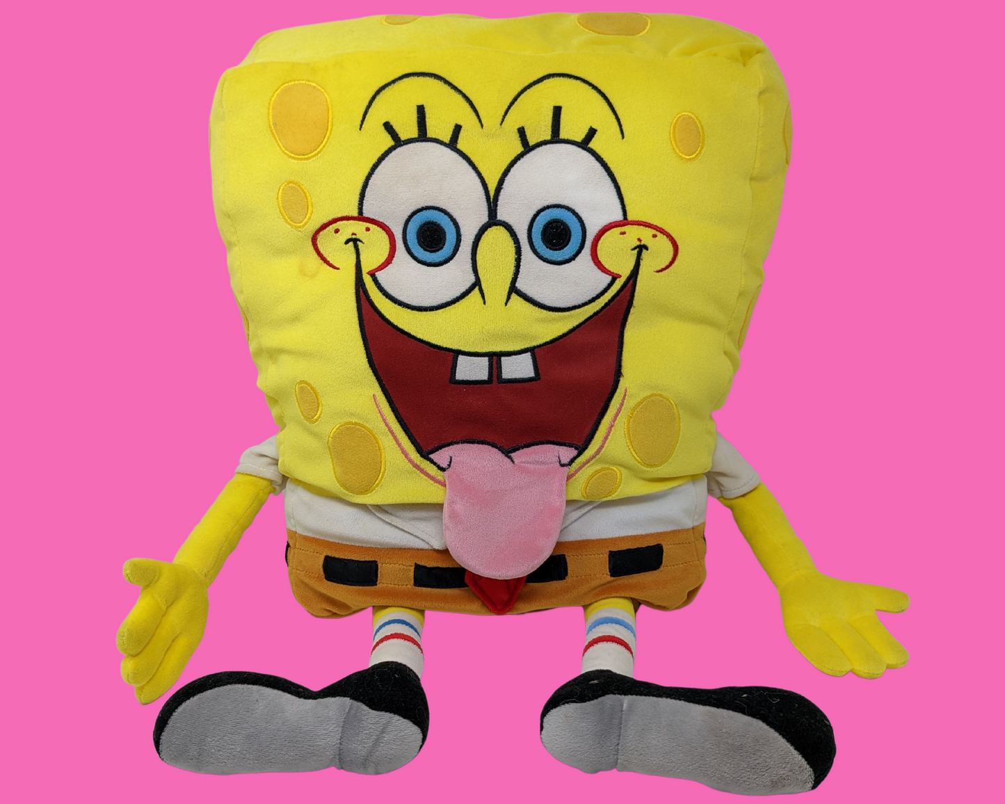 Y2K Nickelodeon Bob l'éponge Pantalon carré en peluche