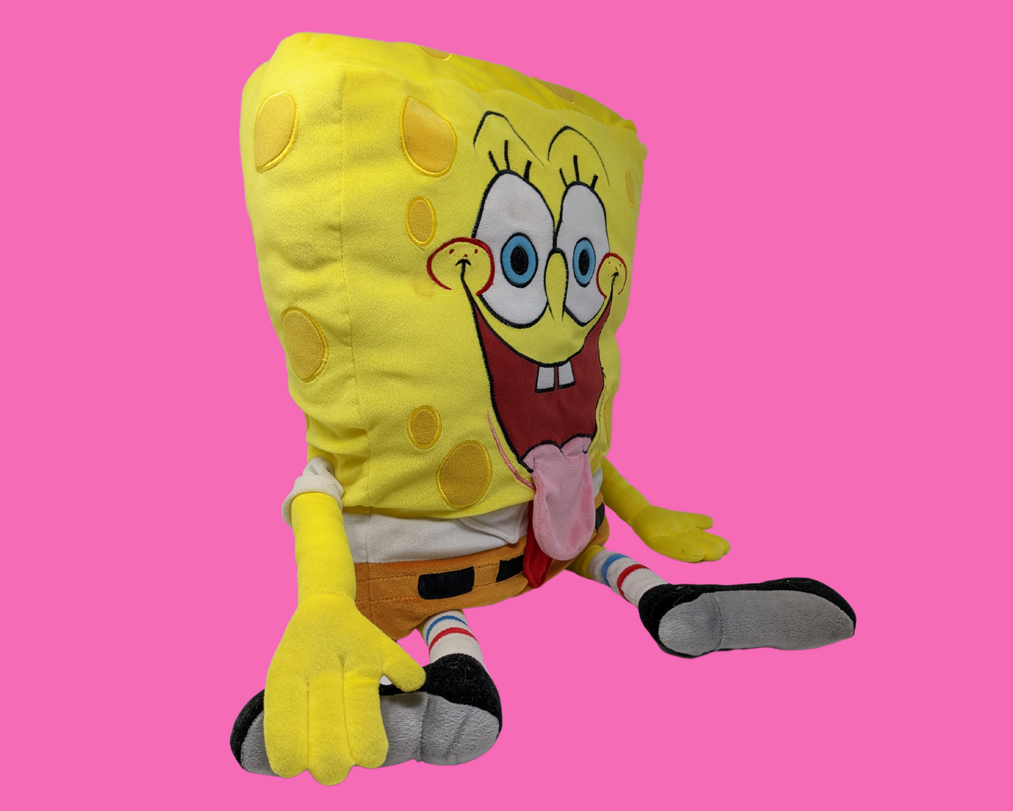 Y2K Nickelodeon Bob l'éponge Pantalon carré en peluche