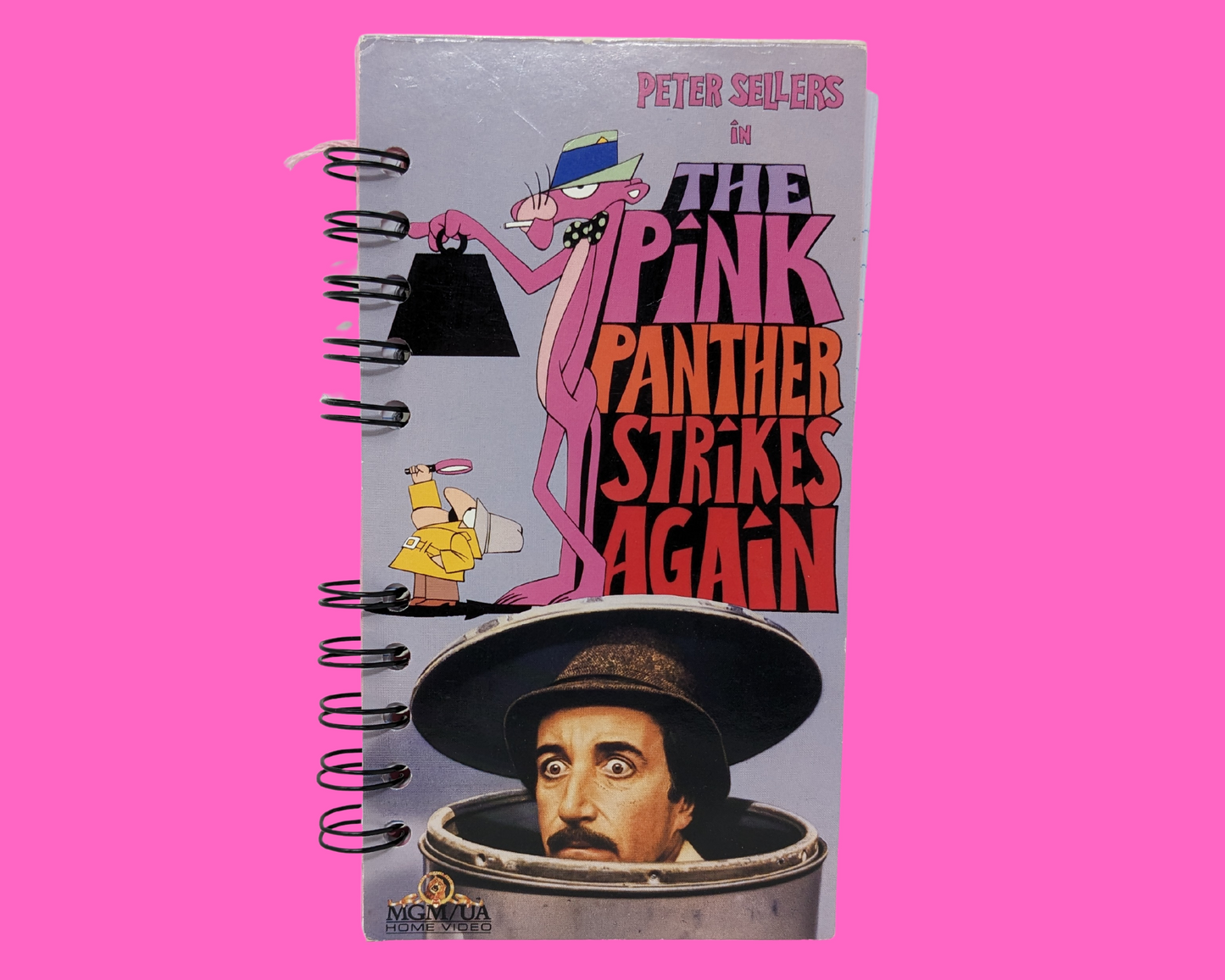 The Pink Panther Strikes Again VHS Movie Notebook