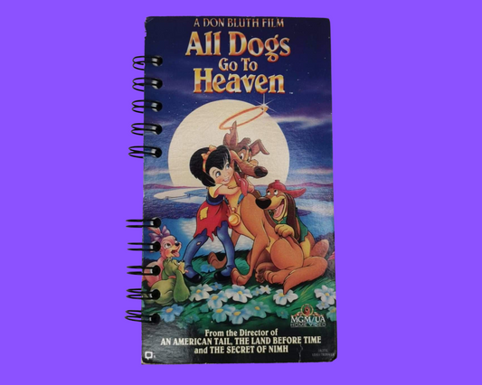 All Dogs Go To Heaven VHS Movie Notebook