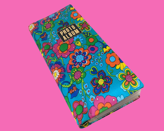 Vintage 1960's Groovy, Colourful, Floral Polaroid Photo Album