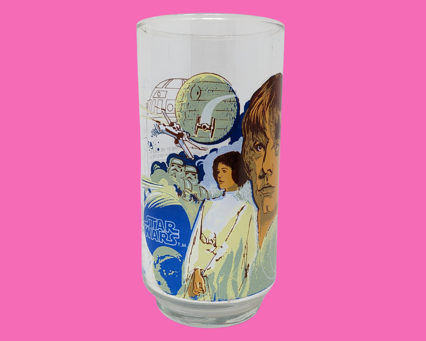 Vintage 1977 Burger King, Collector's Star Wars, Luke Skywalker Glass
