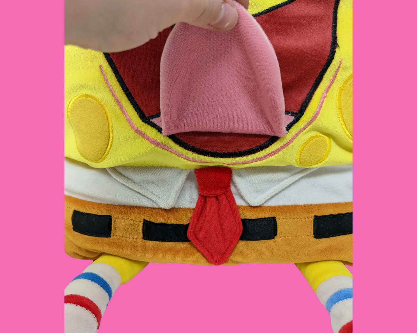 Y2K Nickelodeon Bob l'éponge Pantalon carré en peluche