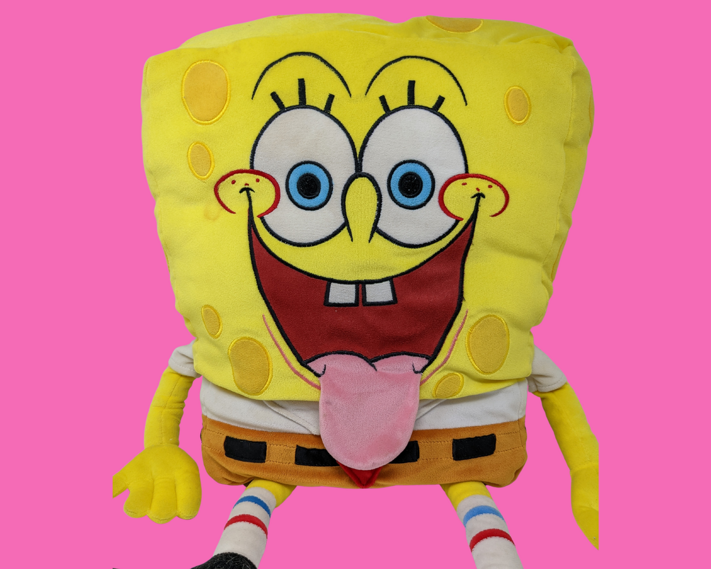 Y2K Nickelodeon Bob l'éponge Pantalon carré en peluche