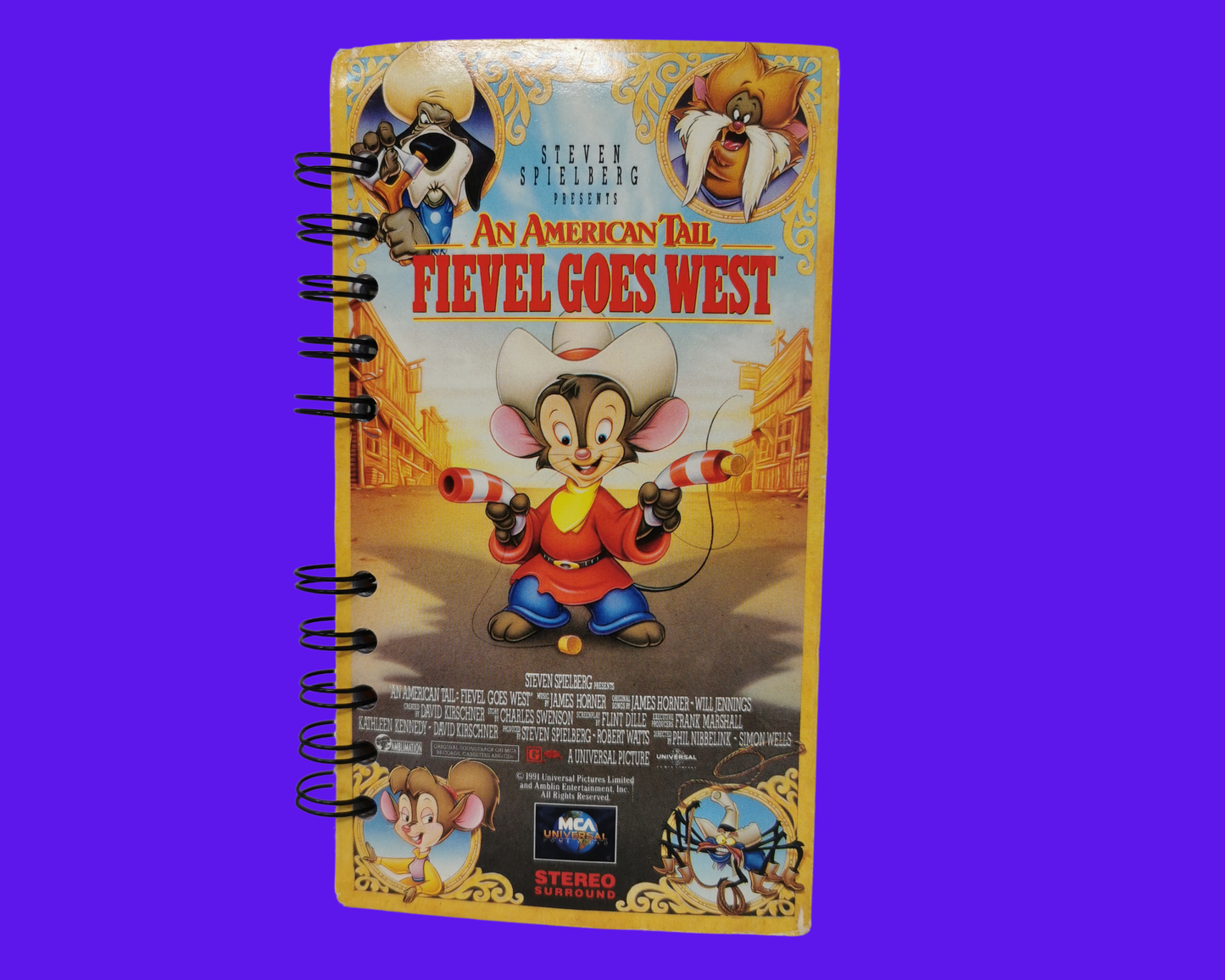 Carnet de film VHS An American Tail Fievel Goes West