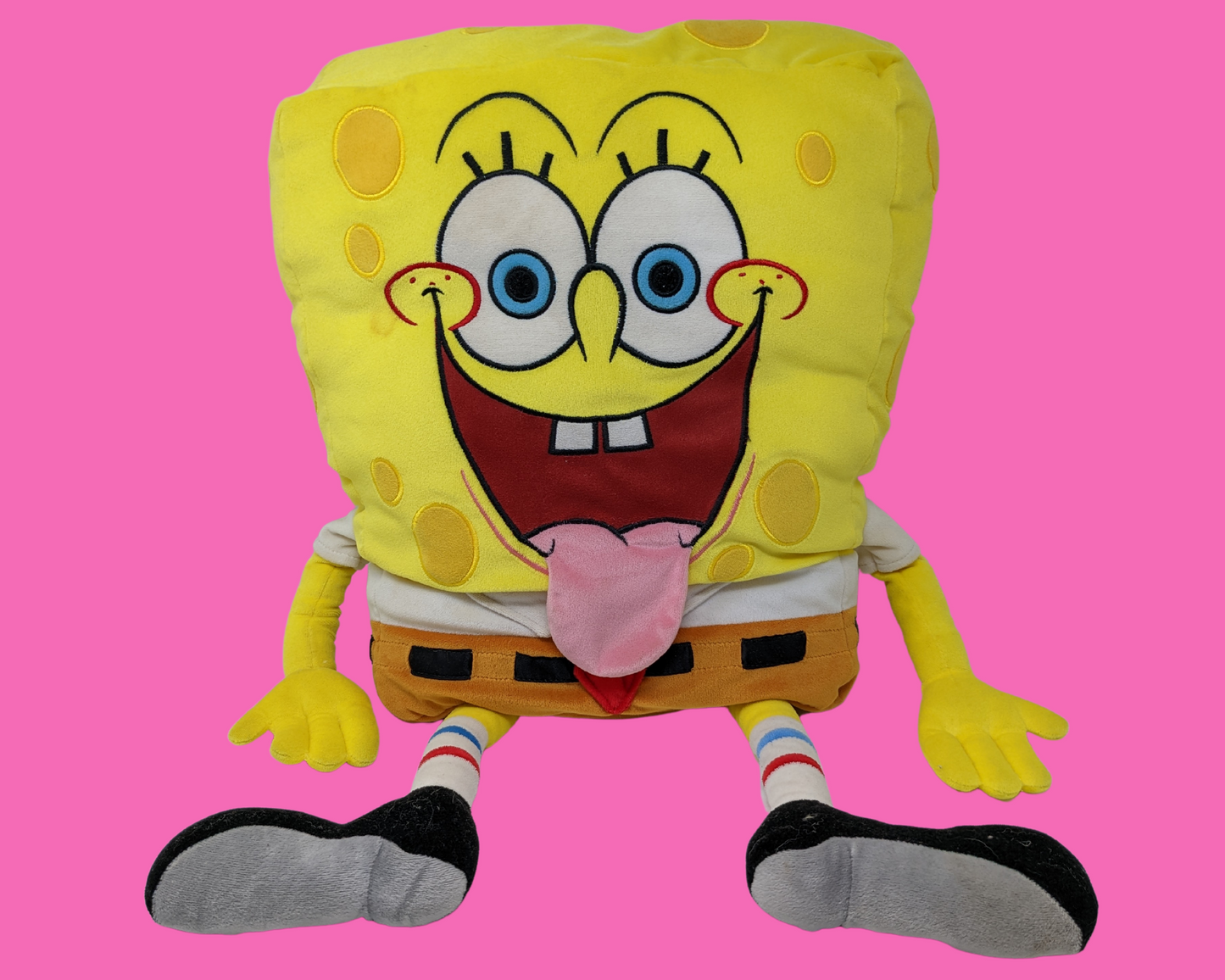 Y2K Nickelodeon Bob l'éponge Pantalon carré en peluche
