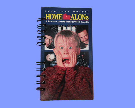 Home Alone Upcycled VHS Movie Notebook