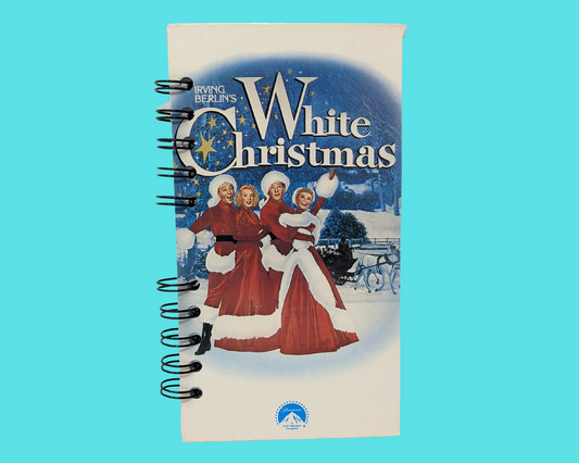 White Christmas VHS Movie Notebook