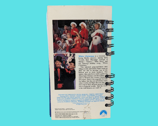 White Christmas VHS Movie Notebook