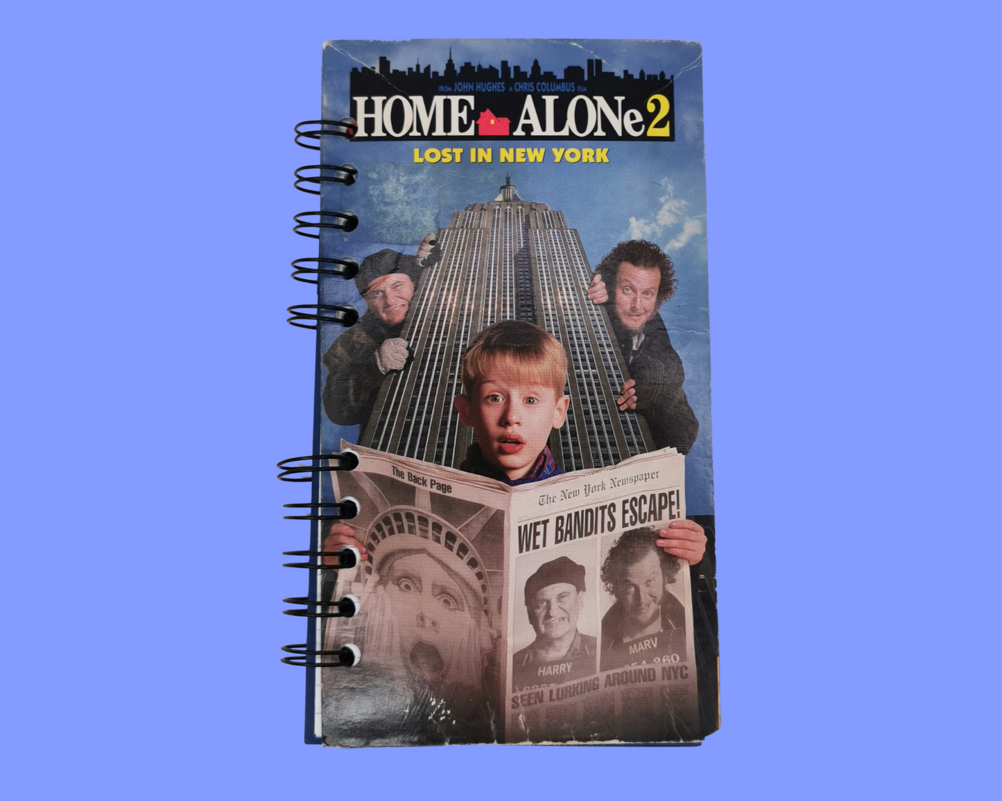 Home Alone 2 Upcycled VHS Movie Notebook