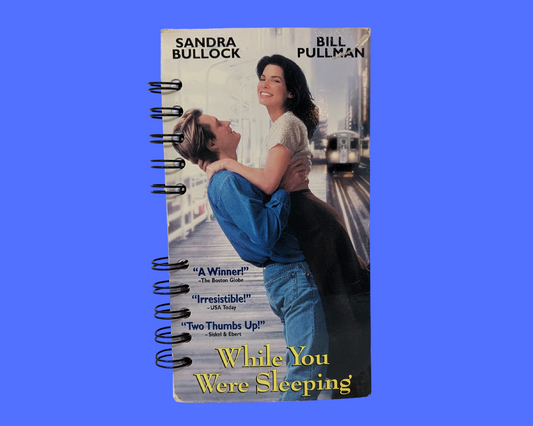 While You Were Sleeping VHS Movie Notebook