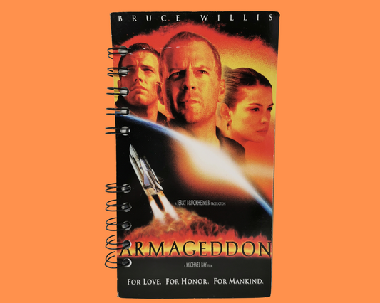 Armagedon VHS Movie Notebook