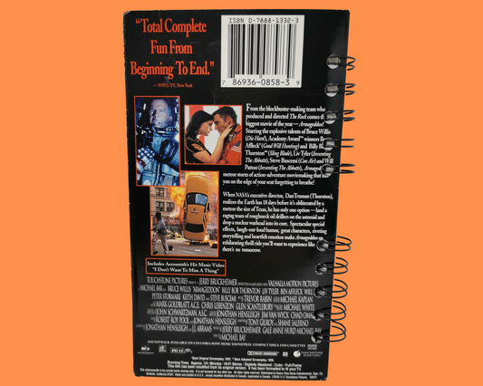 Armagedon VHS Movie Notebook
