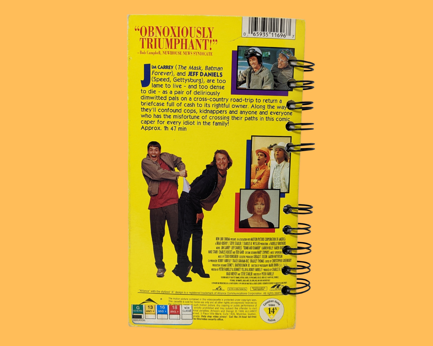 Cahier de film VHS Dumb and Dumber