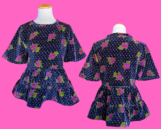 Fait à la main, robe t-shirt Pokemon drap de lit recyclé pour SML-XL