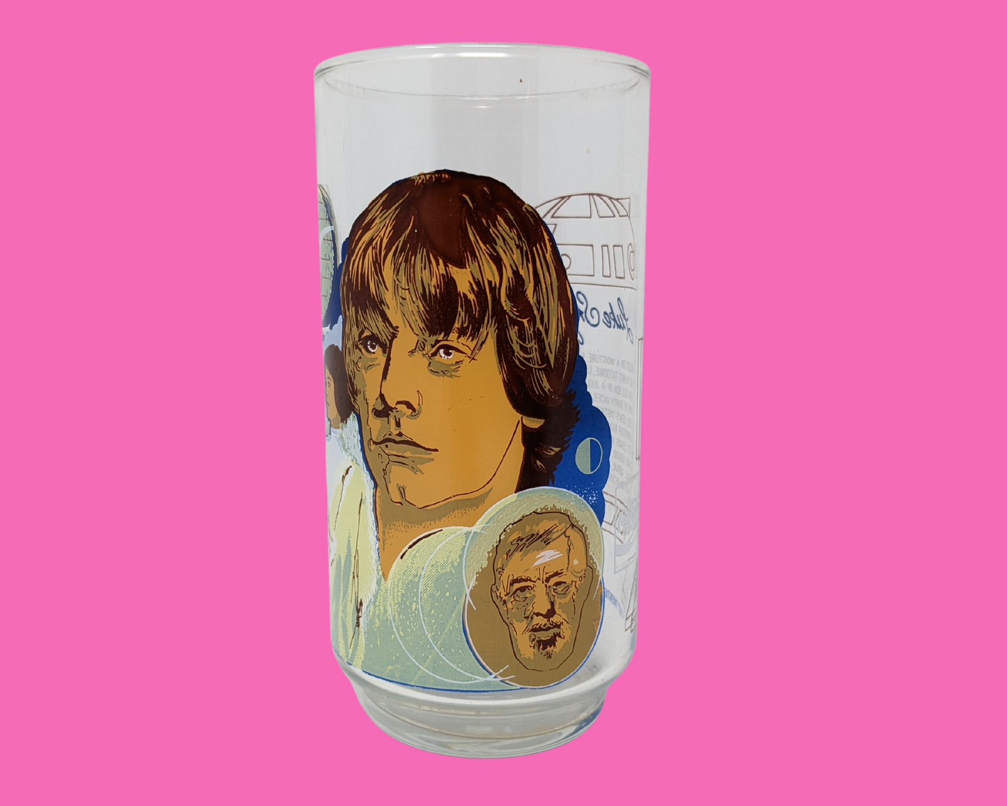 Vintage 1977 Burger King, Collector's Star Wars, Luke Skywalker Glass