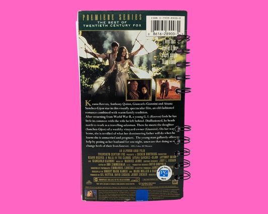 A Walk In The Clouds VHS Movie Notebook