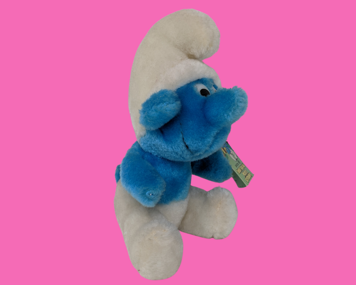 Vintage 1980's The Smurfs Small Plush Toy