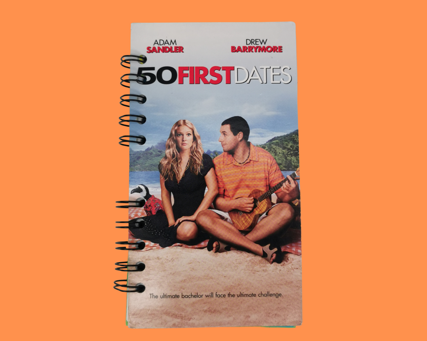 50 First Dates Upcycled VHS Movie Notebook