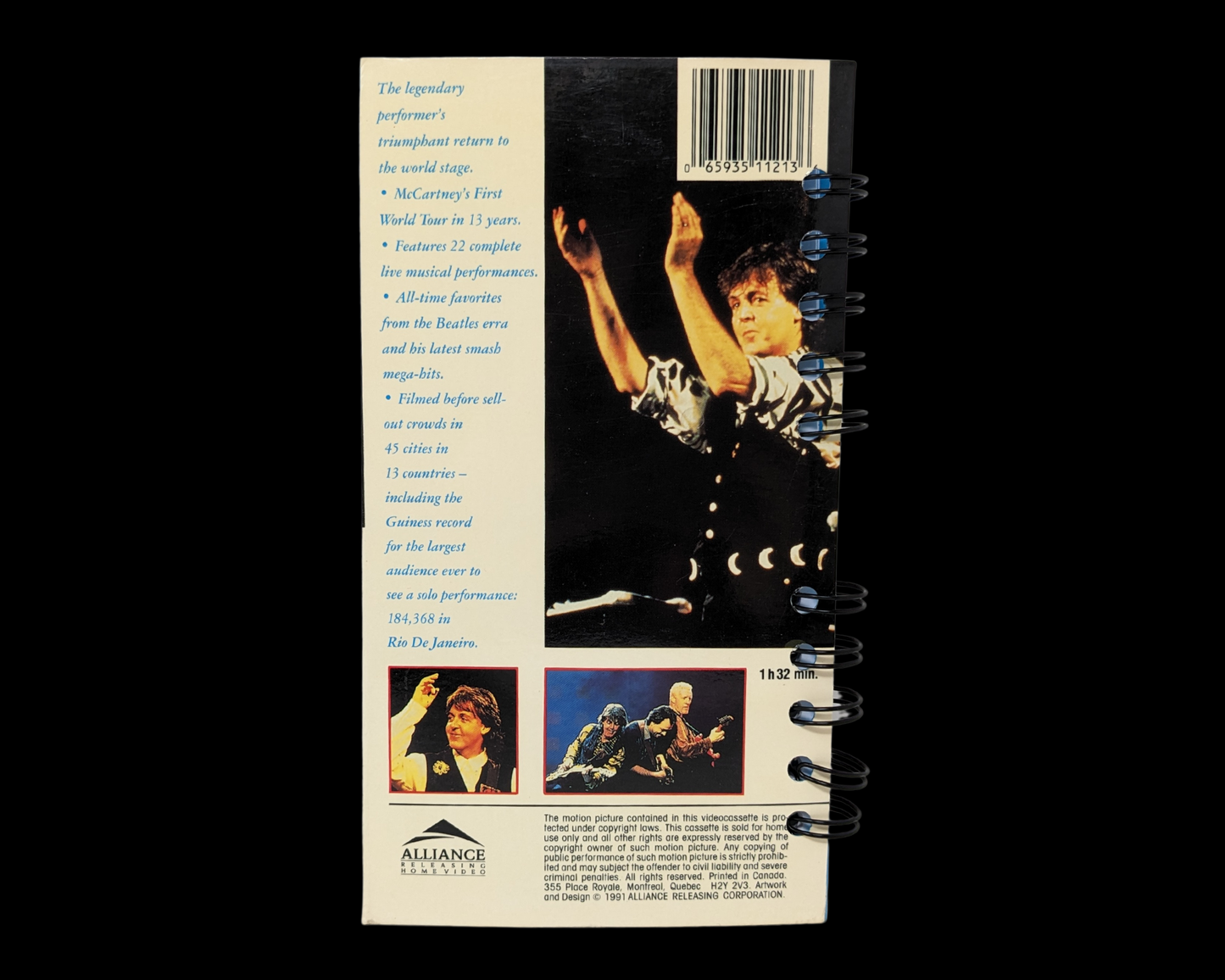 Paul McCartney Get Back VHS Movie Notebook