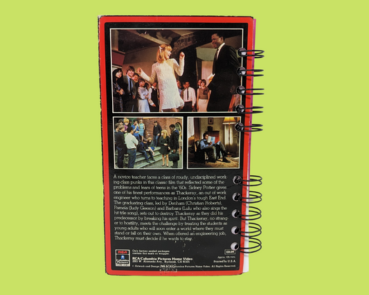 To Sir, With Love VHS Movie Notebook